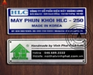 Nhận sản xuất logo nhôm/tem nhãn kim loại giá rẻ tại TP HCM
