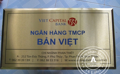 Làm biển inox ăn mòn, biển đồng ăn mòn, biển quảng cáo giá rẻ