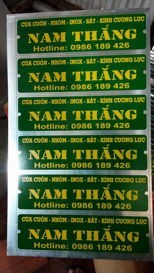 Địa chỉ in tem kim loại giá rẻ tại HCM 