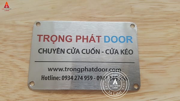 Địa chỉ làm tem inox ăn mòn giá rẻ nhất hiện nay
