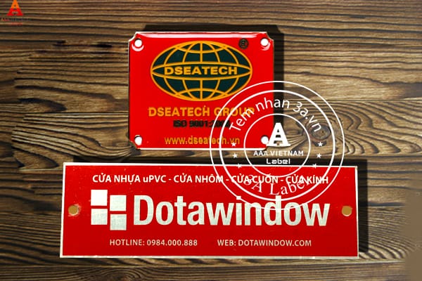In logo kim loại, in tem nhôm giá rẻ 
