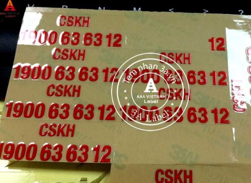 Làm tem nhôm siêu mỏng tại TP HCM