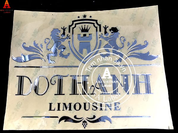 Logo kim loại, logo nhôm siêu mỏng đẹp, rẻ 