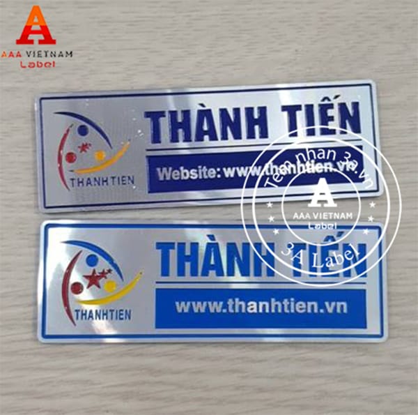 Tem mác nhôm xước, tem đồng cho đồ nội thất