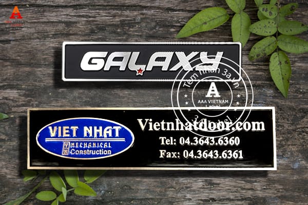 Làm tem nhôm xước giá rẻ hơn tem đồng kim loại 