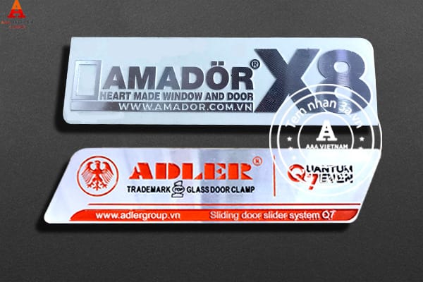 Tem nhôm phay xước cho cửa cuốn giá rẻ, đẹp nhất hiện nay 