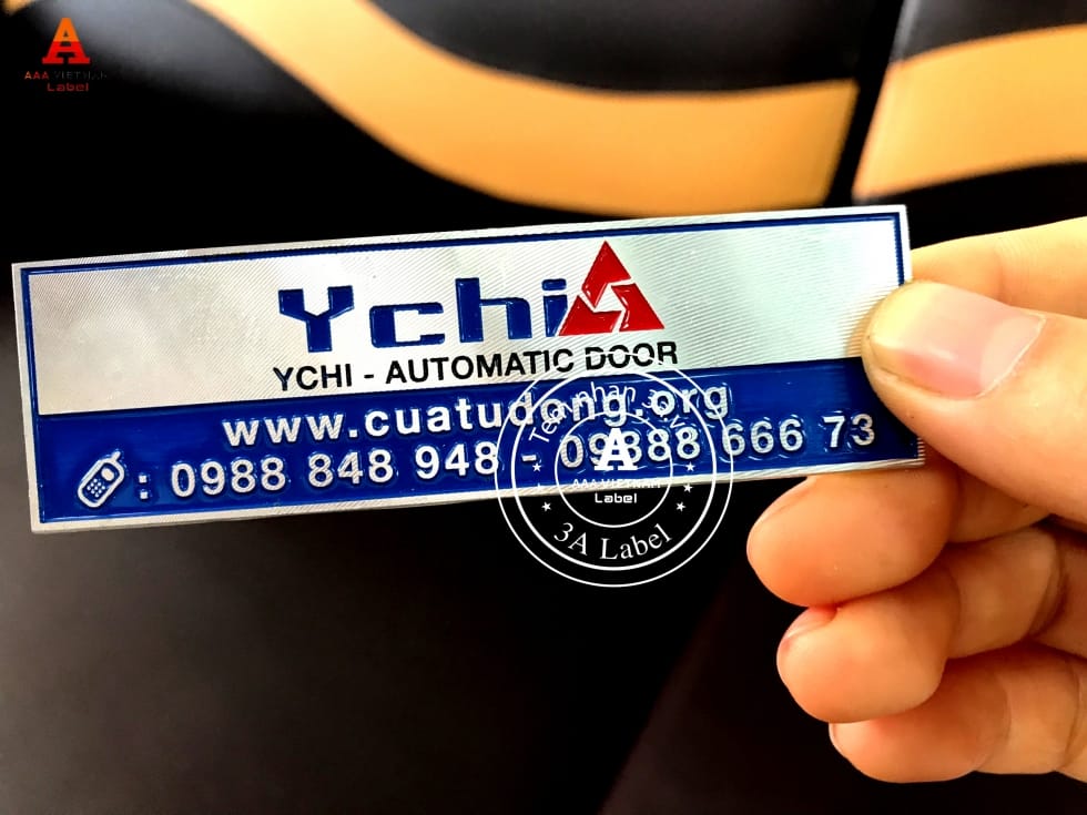 Làm tem nhôm xước cho đồ nội thất giá rẻ 