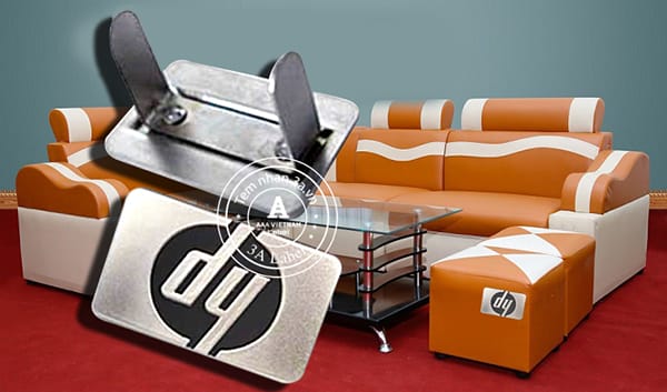 Ứng dụng tem đồng dập nổi, giả cổ cho đồ da 