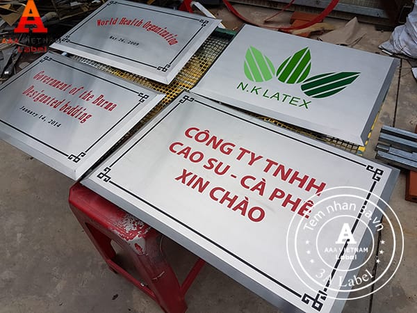 Tem nhôm và tem inox giá rẻ nhất hiện nay 