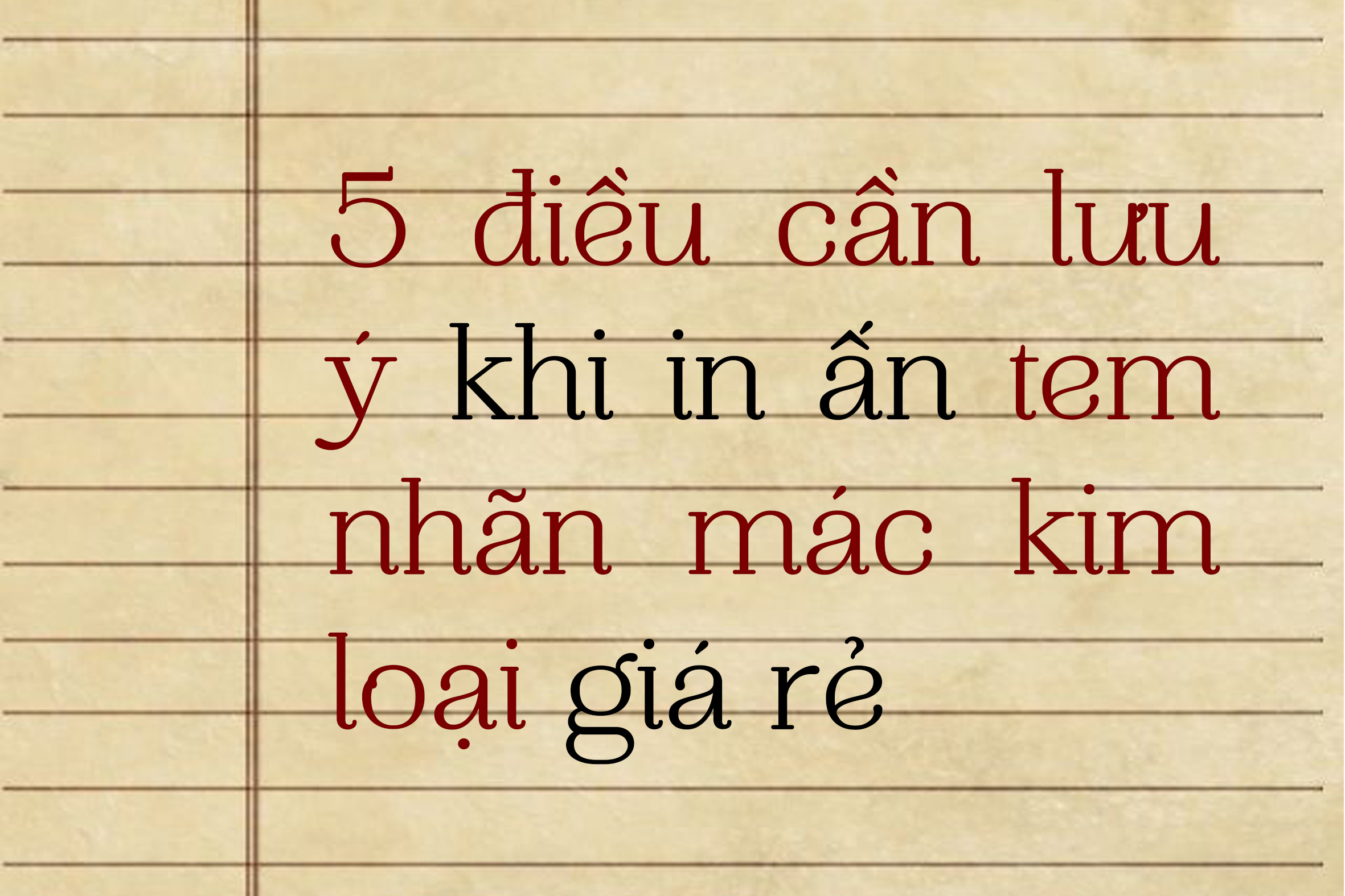 tem nhãn mác kim loại