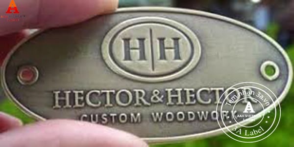 Nhận làm tem mác đồng, tem mác kim loại đồng dập nổi tại TP HCM