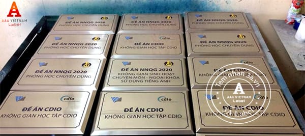 In ấn tem inox ăn monf