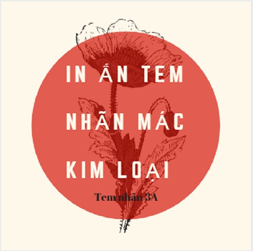 In ấn tem nhãn mác kim loại giá rẻ tại tem nhãn 3A