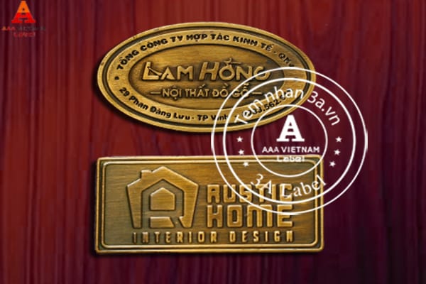 In tem nhãn kim loại đẹp, giá rẻ hiện nay 
