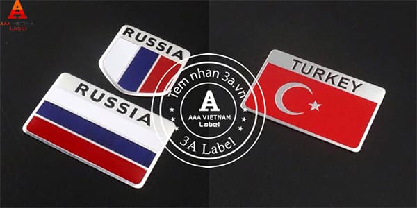 Làm tem nhôm, tem kim loại cho xe máy, oto