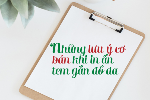 tem gắn đồ da