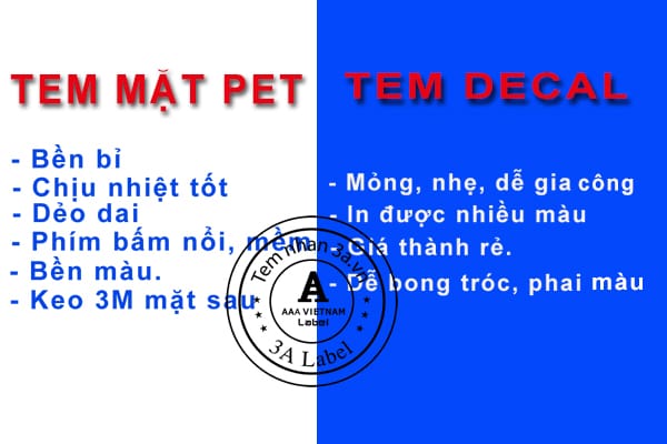 phân biệt tem decal, tem mặt Per giá rẻ nhất 