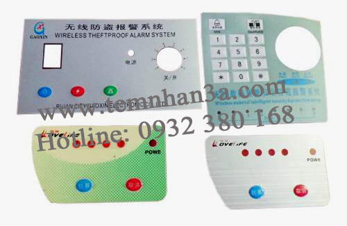 làm tem bảng điều khiển điện tử cho máy móc 