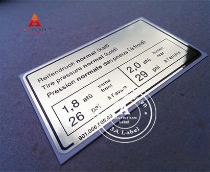 Tem mác nhôm giá rẻ tại Hà Nội