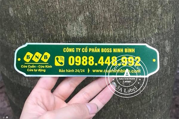 Tem kim loại bằng nhôm giá rẻ nhất