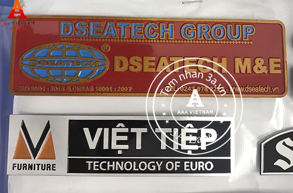 Làm tem nhôm xước, mác nhôm phay giá rẻ, bền, đẹp 