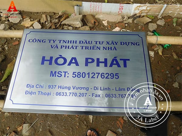 Tem nhãn inox đẹp, giá rẻ nhất
