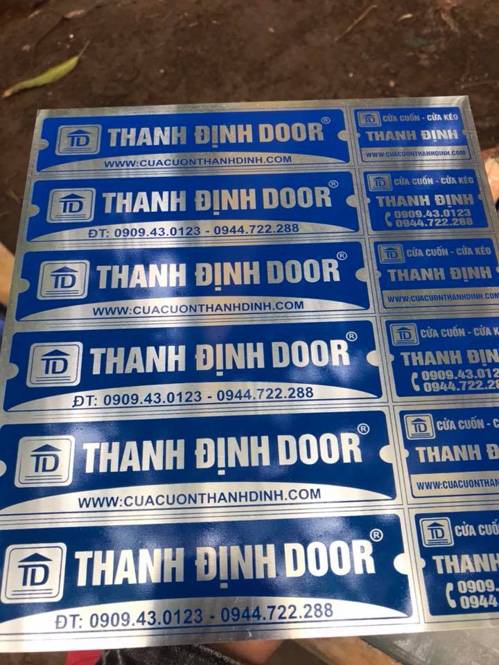 Tem nhãn kim loại giá rẻ nhất tại Hà Nội