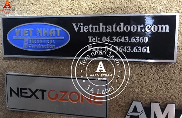Địa chỉ làm tem nhôm xước giá rẻ, chất lượng tốt nhất hiện nay