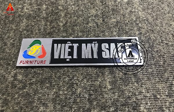 Chuyên in tem nhôm ăn mòn, tem mác kim loại giá rẻ tại Hà Nội 