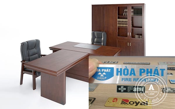 Tem nhôm xước cho đồ gỗ nội thất văn phòng 